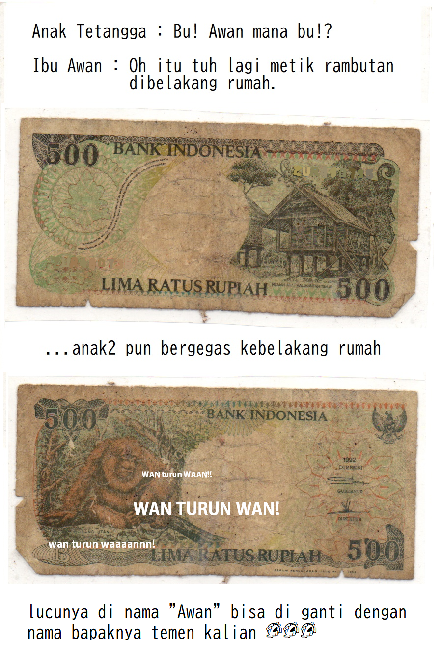 Detail Uang Lima Ratus Rupiah Gambar Monyet Es Jaman Dulu Nomer 11