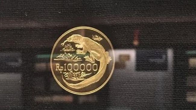 Detail Uang Logam 100 Ribu Gambar Komodo Nomer 11