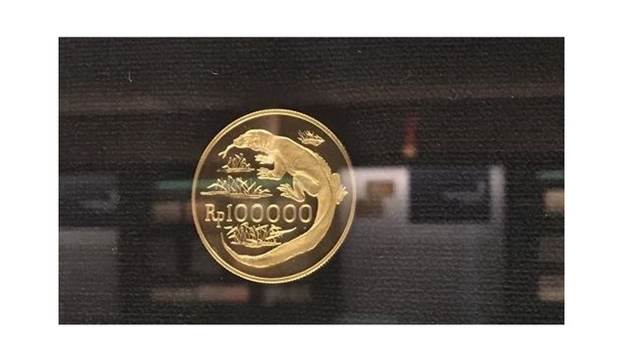 Detail Uang Logam 100 Ribu Gambar Komodo Nomer 4