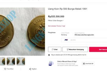 Detail Uang Logam 500 Gambar Melati Nomer 38