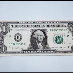 Detail Uang One Dollar Nomer 9