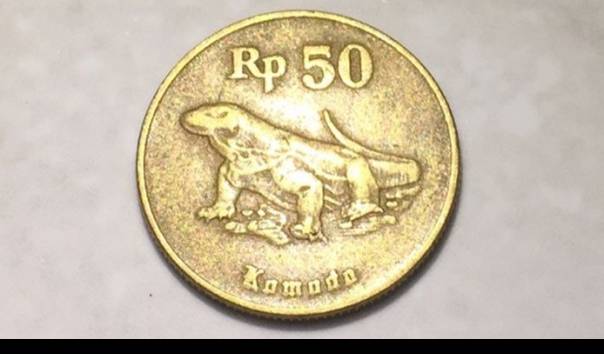 Uang Pecahan 50 Rupiah Gambar Komodo - KibrisPDR