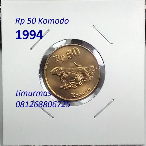 Detail Uang Pecahan 50 Rupiah Gambar Komodo Nomer 5