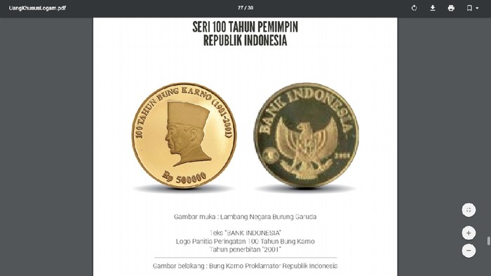 Detail Uang Rupiah Logam Nomer 38