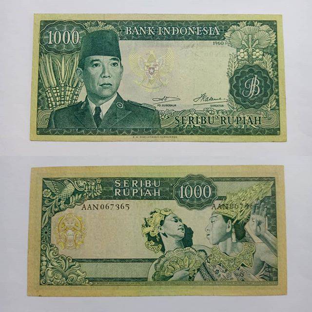 Detail Uang Seribu Gambar Soekarno Nomer 15