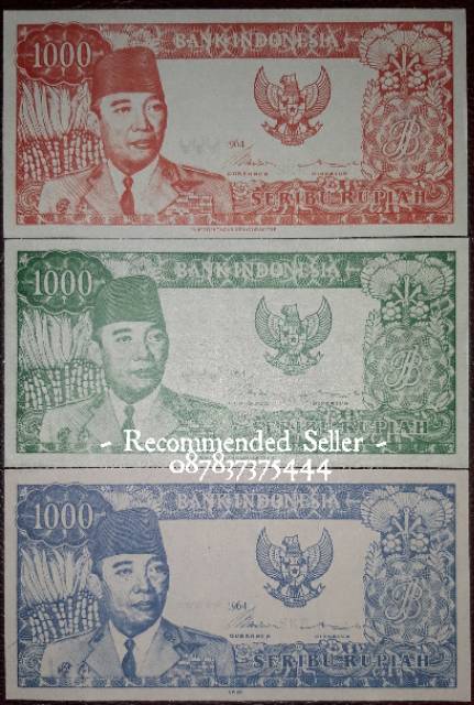 Detail Uang Seribu Gambar Soekarno Nomer 16