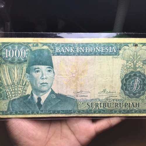 Detail Uang Seribu Gambar Soekarno Nomer 48