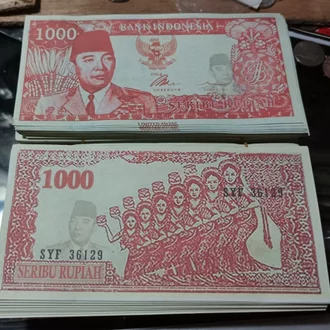 Detail Uang Seribu Rupiah Tahun 1964 Nomer 27