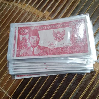 Detail Uang Seribu Rupiah Tahun 1964 Nomer 34