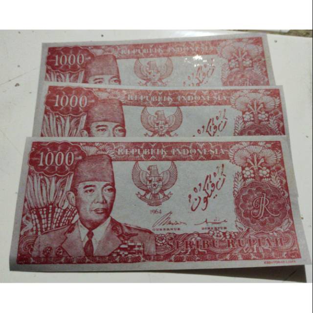 Detail Uang Seribu Rupiah Tahun 1964 Nomer 40