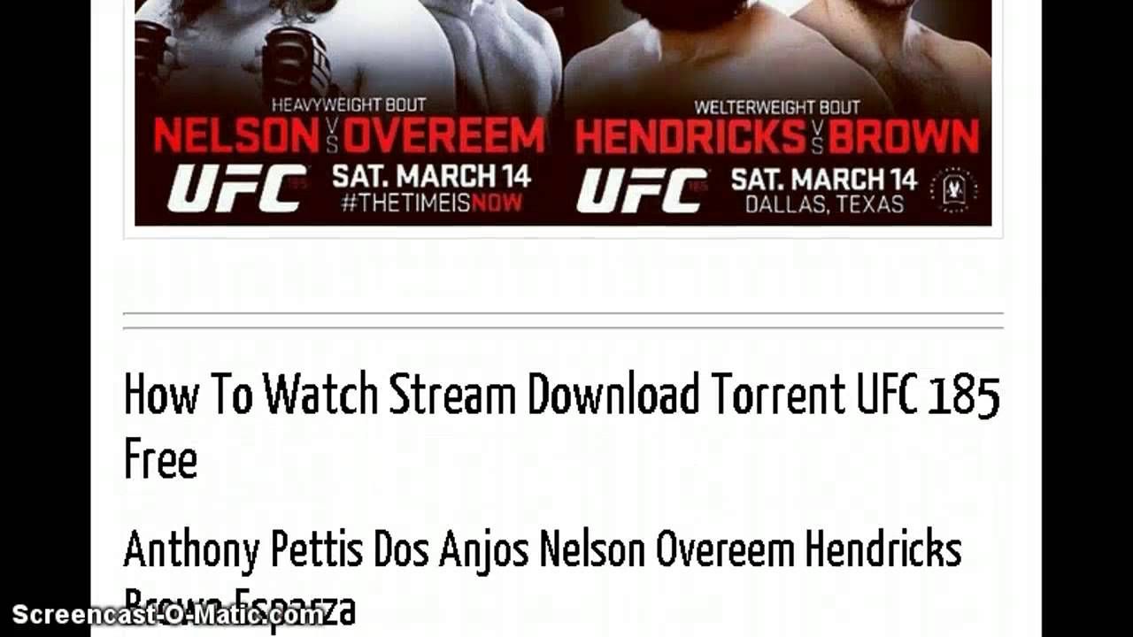 Detail Ufc 185 Torrent Nomer 9