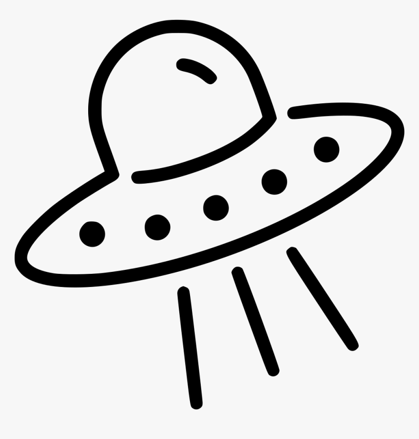 Detail Ufo Clipart Black And White Nomer 2