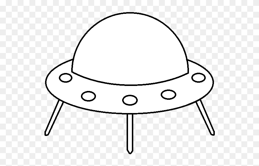 Detail Ufo Clipart Black And White Nomer 11