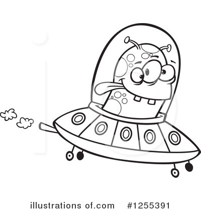 Detail Ufo Clipart Black And White Nomer 18