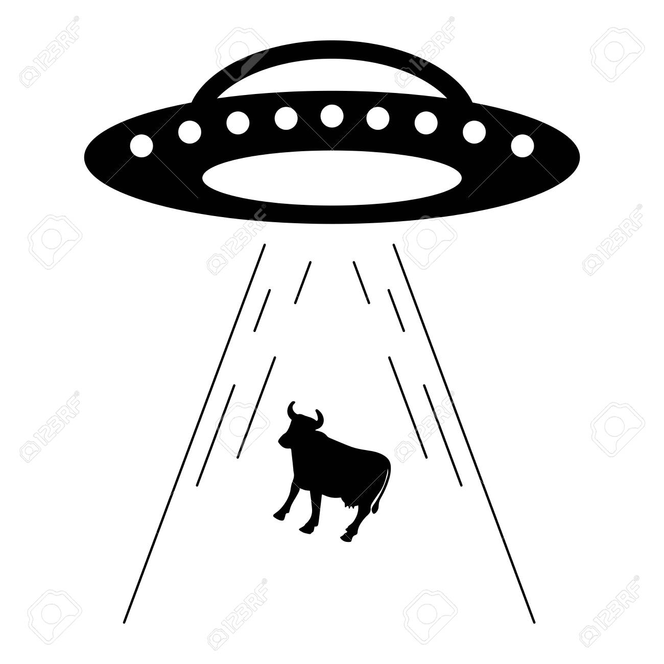 Detail Ufo Clipart Black And White Nomer 24