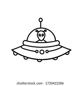 Download Ufo Clipart Black And White Nomer 27