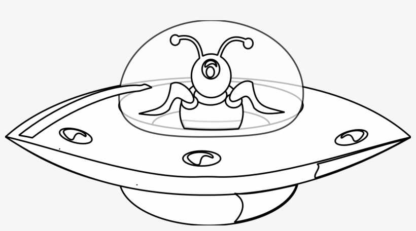 Detail Ufo Clipart Black And White Nomer 28