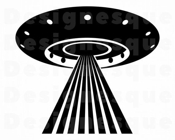 Detail Ufo Clipart Black And White Nomer 37