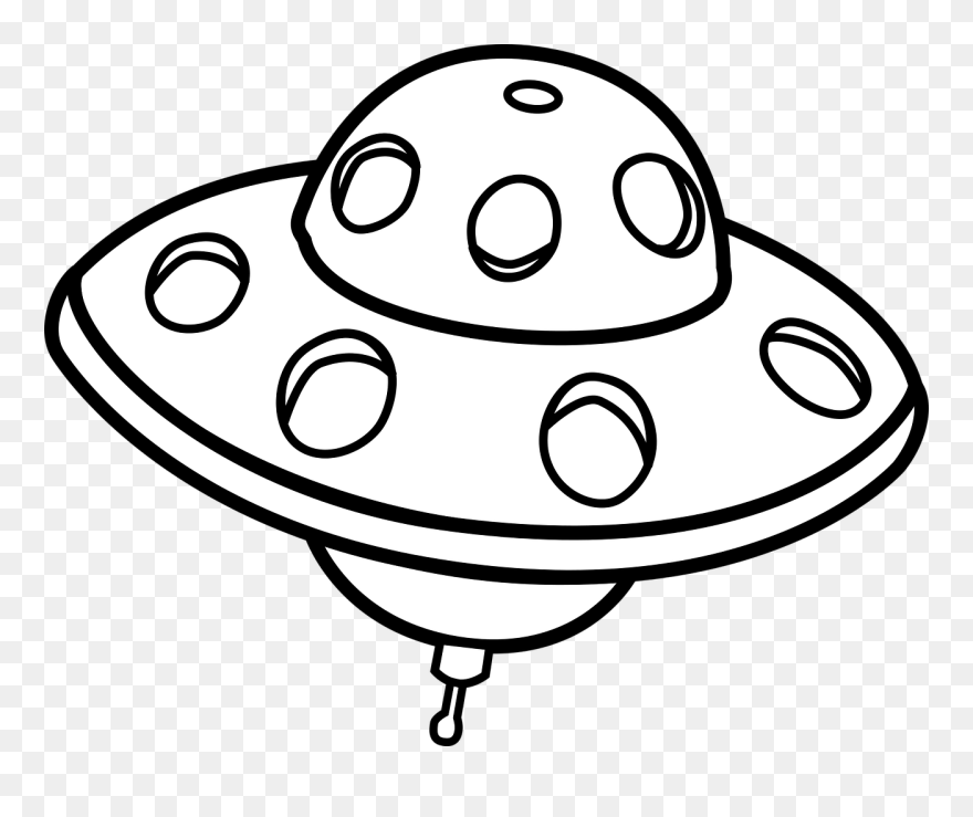 Download Ufo Clipart Black And White Nomer 6
