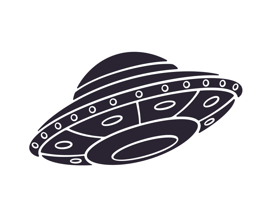 Detail Ufo Clipart Black And White Nomer 50