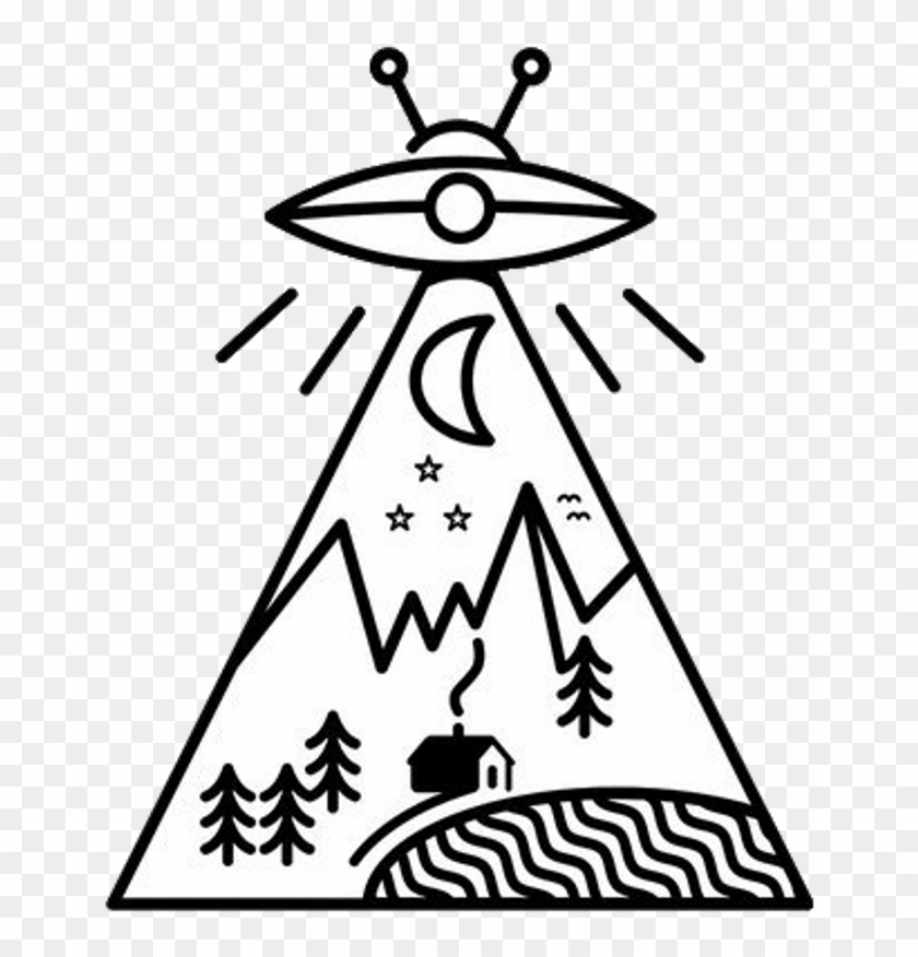 Detail Ufo Clipart Black And White Nomer 55