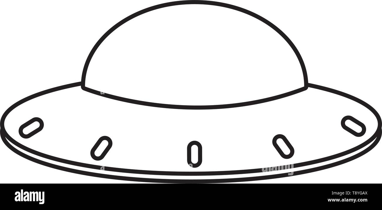 Detail Ufo Clipart Black And White Nomer 8