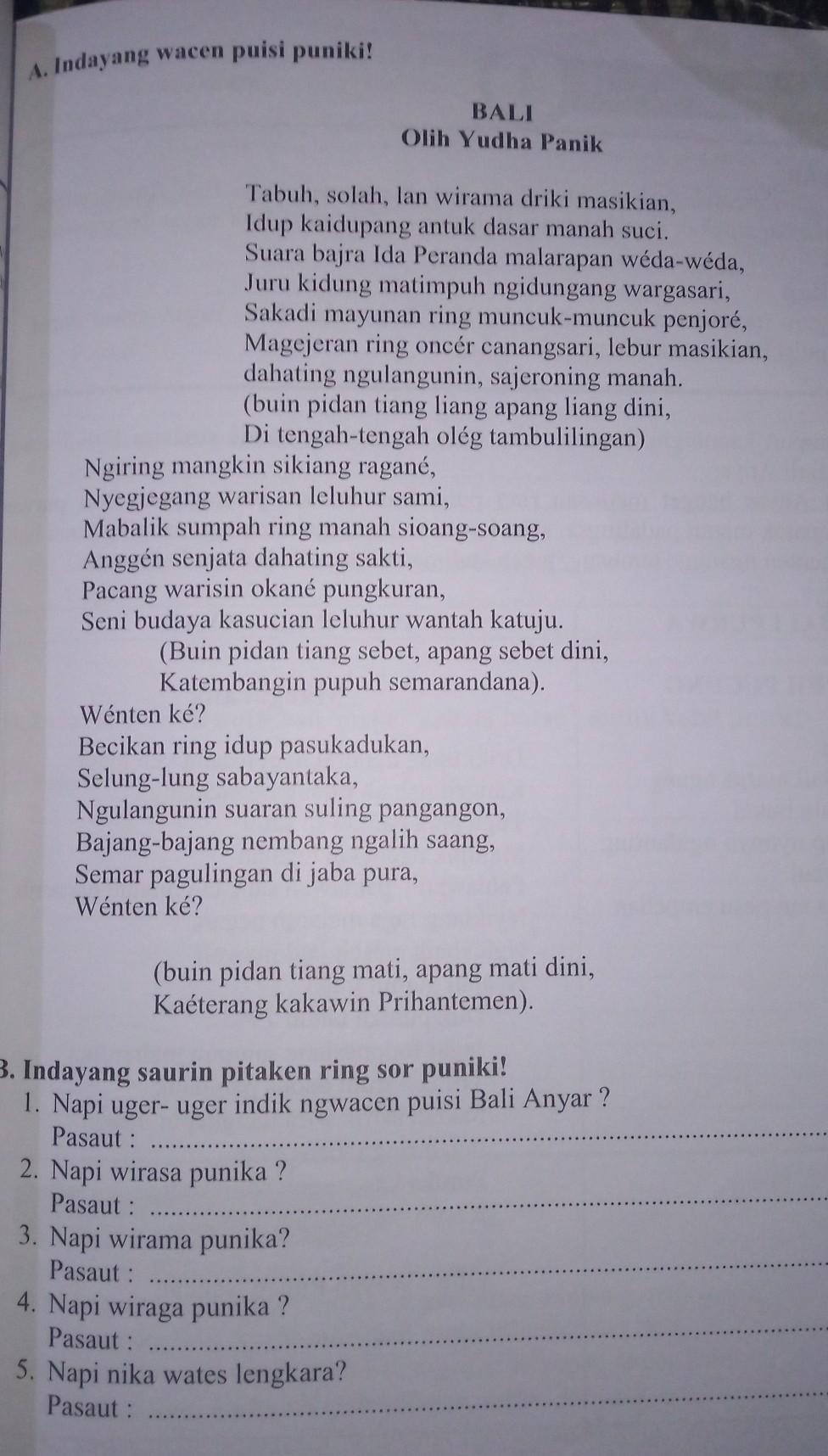 Detail Uger Uger Ngwacen Puisi Nomer 16