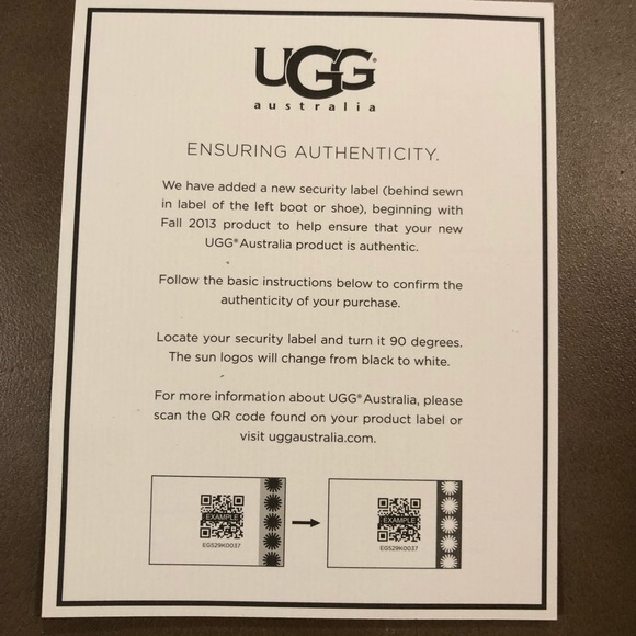 Detail Ugg Security Label 2019 Nomer 22