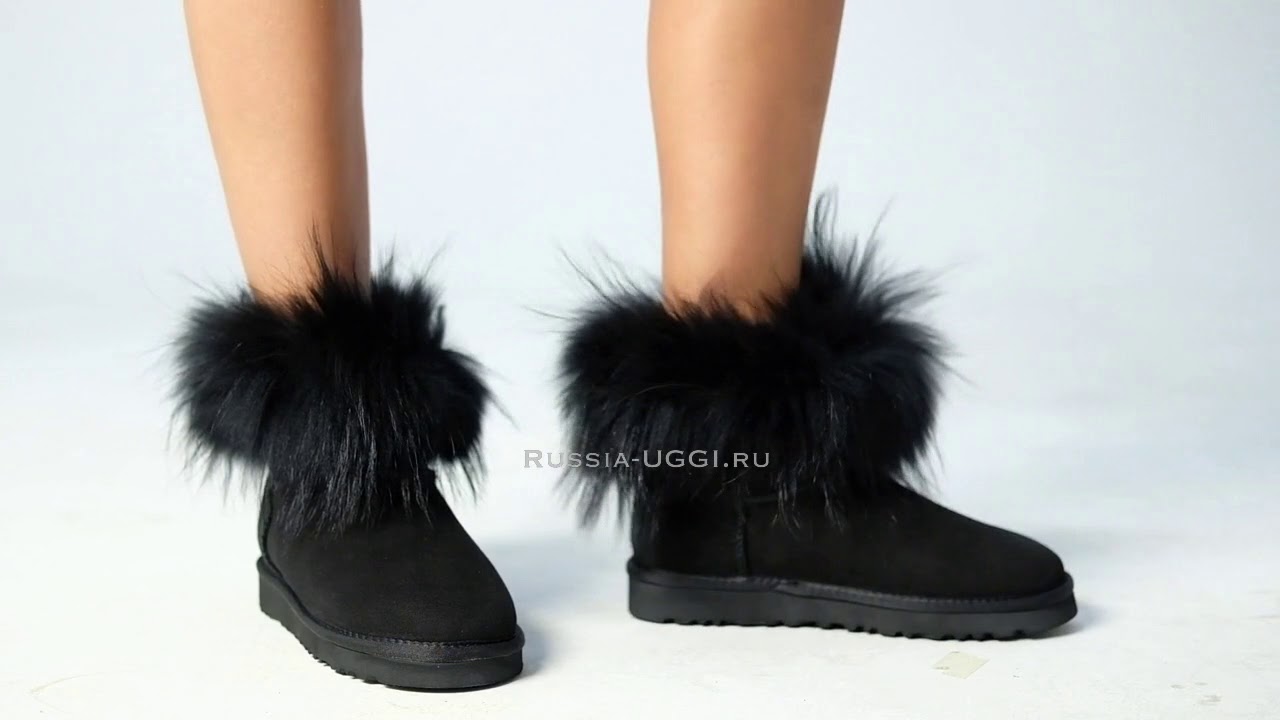 Detail Uggs Fox Fur Mini Nomer 5