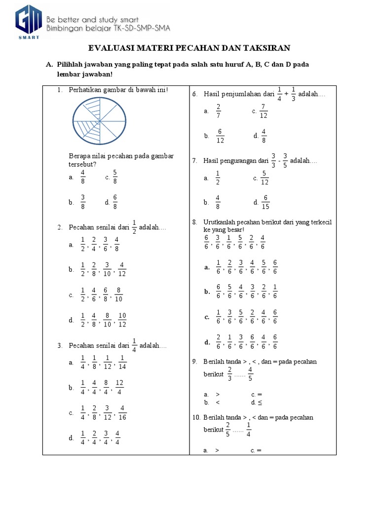 Detail Uh Gambar Pecahan Senilai Kelas 4 Nomer 32