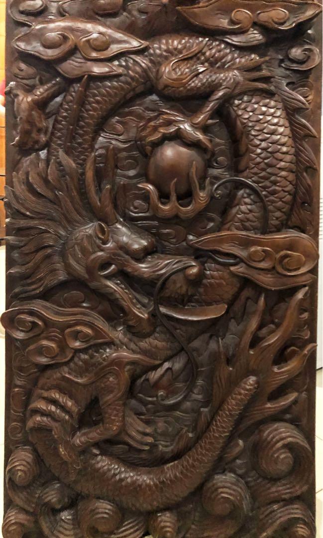 Detail Ukiran Naga Dari Kayu Nomer 27