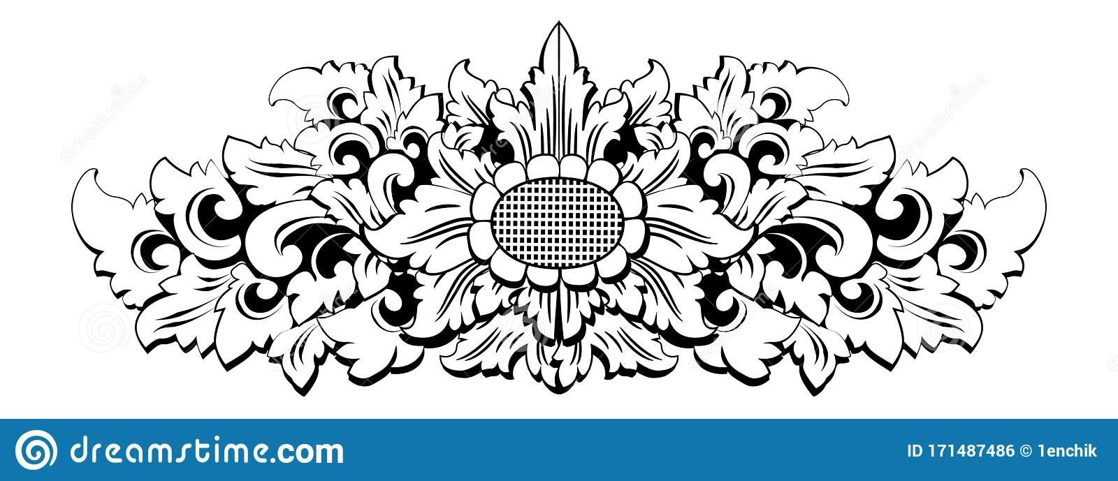 Detail Ukiran Vector Nomer 25