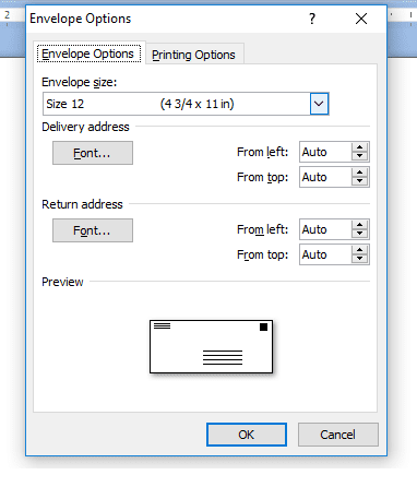 Detail Ukuran Amplop Surat Nomer 36