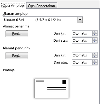 Detail Ukuran Amplop Surat Nomer 47