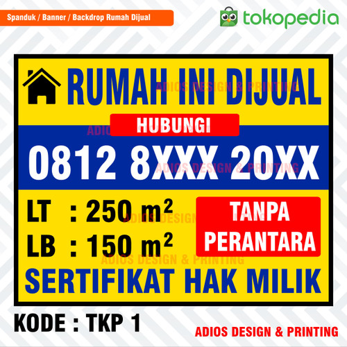 Detail Ukuran Banner Jual Tanah Nomer 11