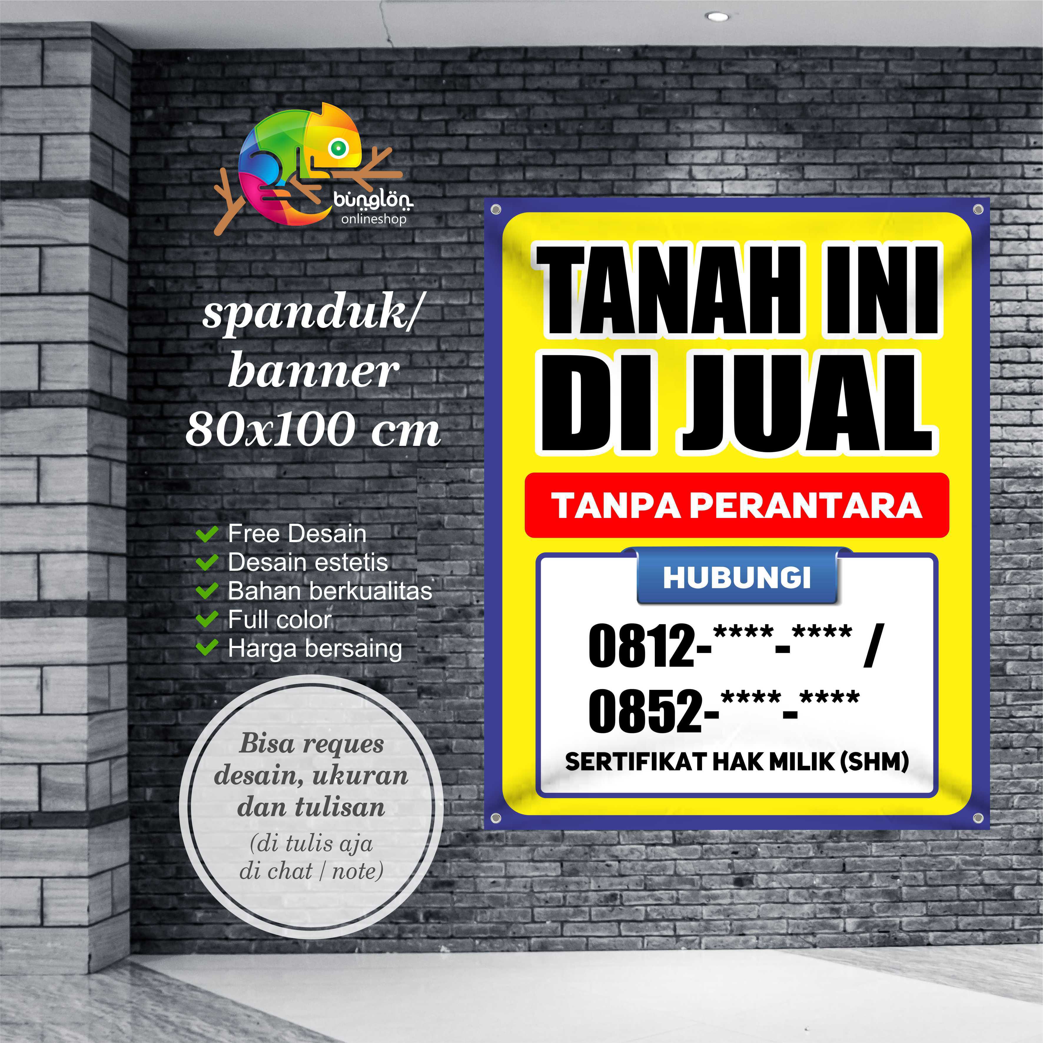 Detail Ukuran Banner Jual Tanah Nomer 20