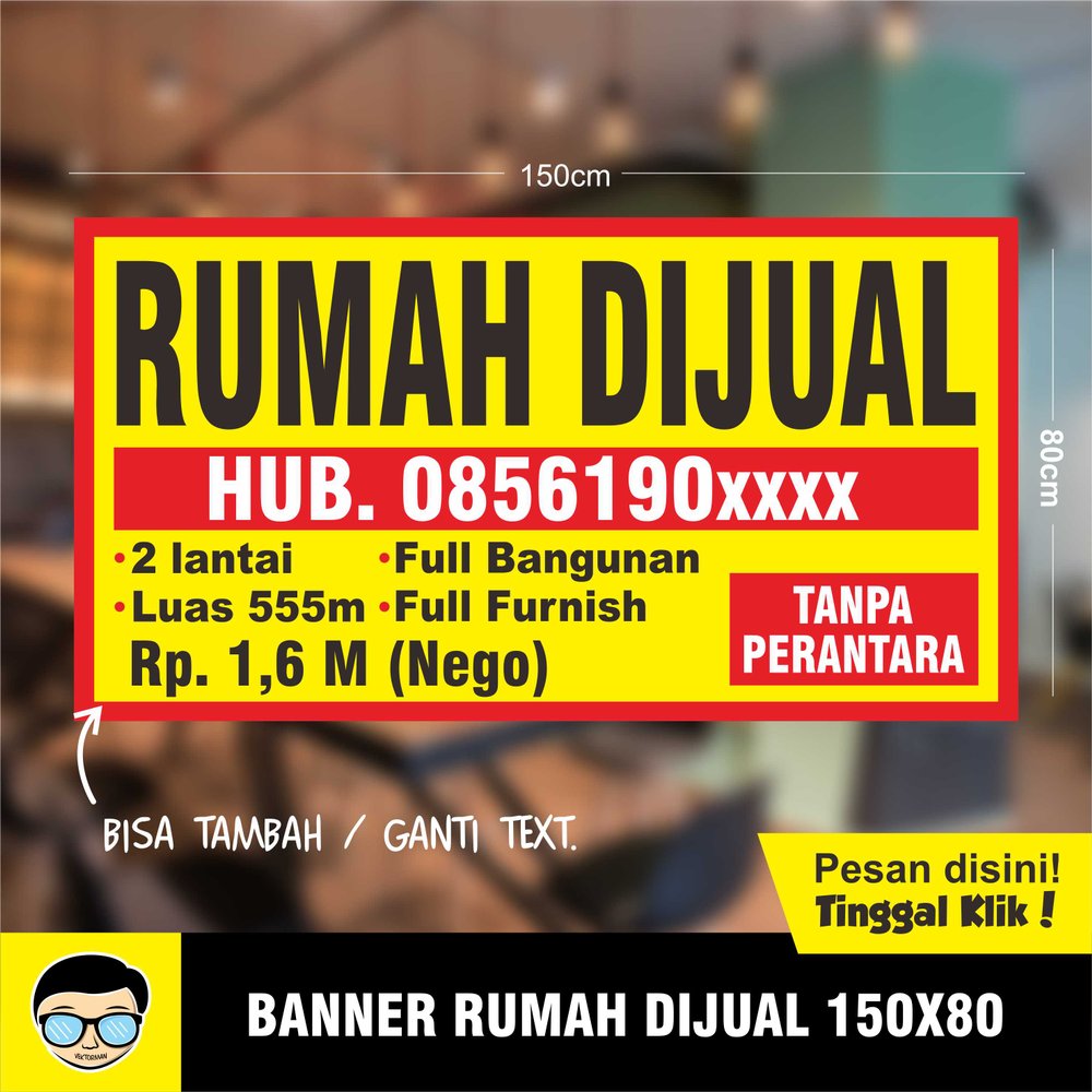 Detail Ukuran Banner Jual Tanah Nomer 30