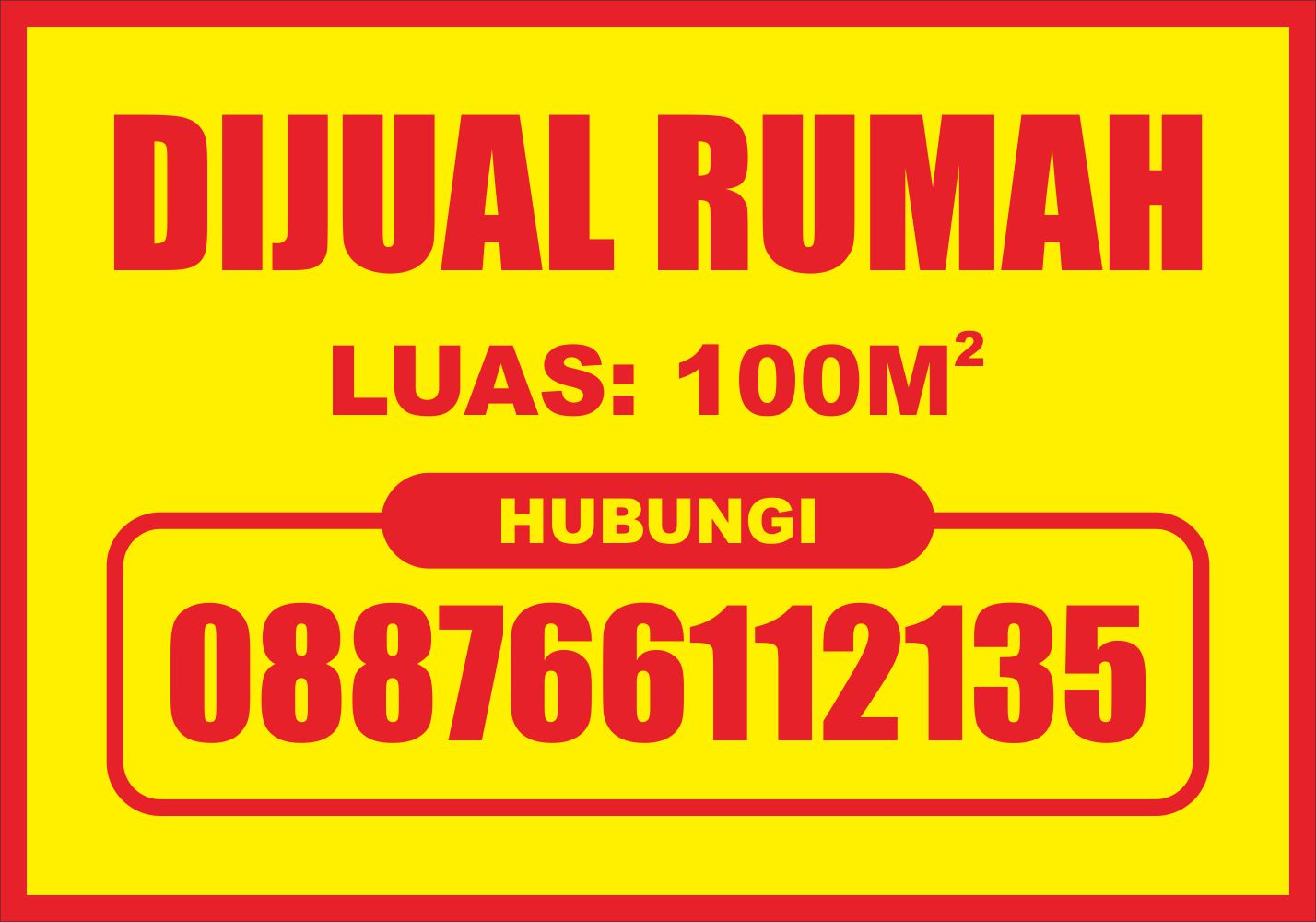 Detail Ukuran Banner Jual Tanah Nomer 33