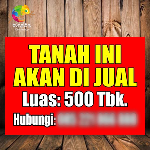 Detail Ukuran Banner Jual Tanah Nomer 5