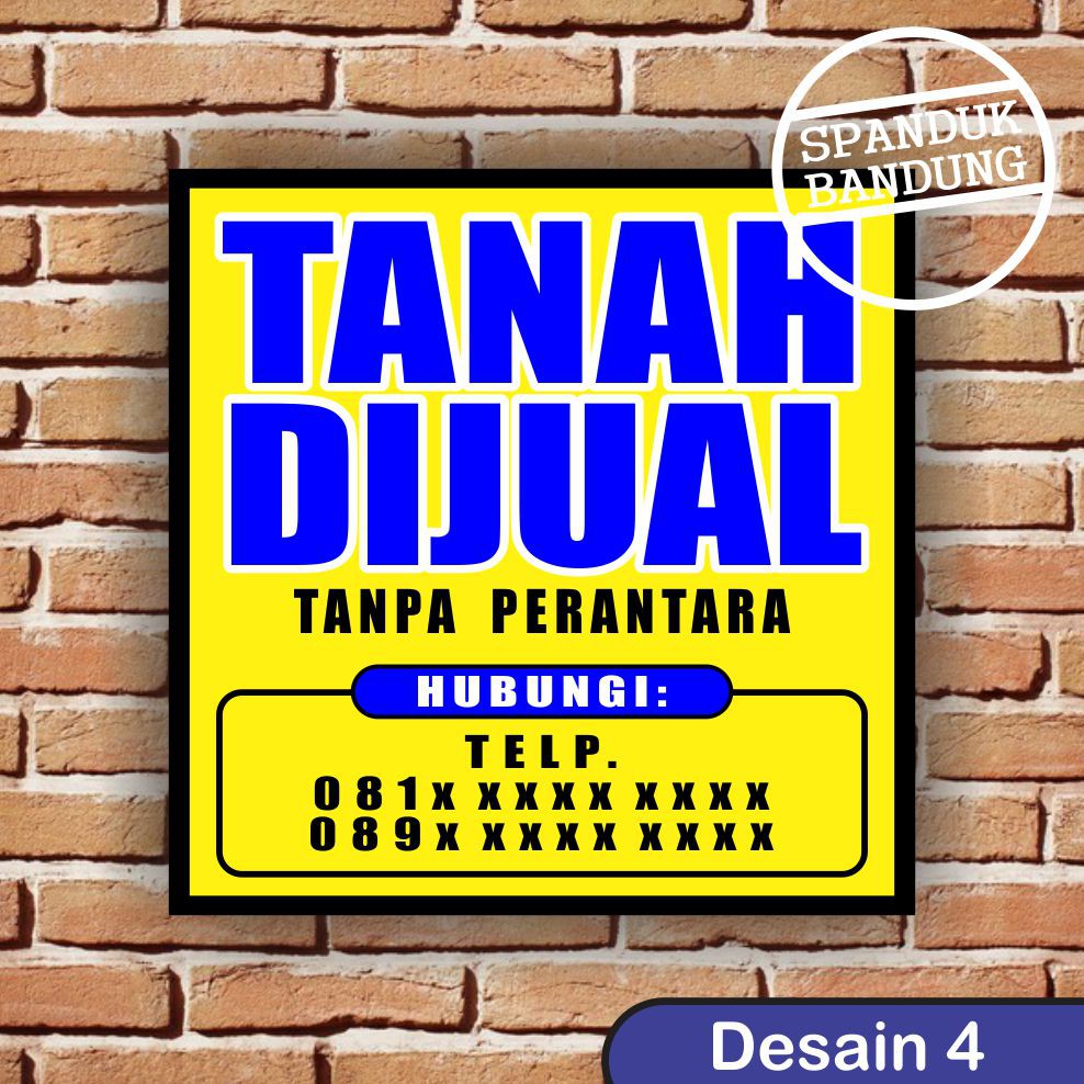 Detail Ukuran Banner Jual Tanah Nomer 10