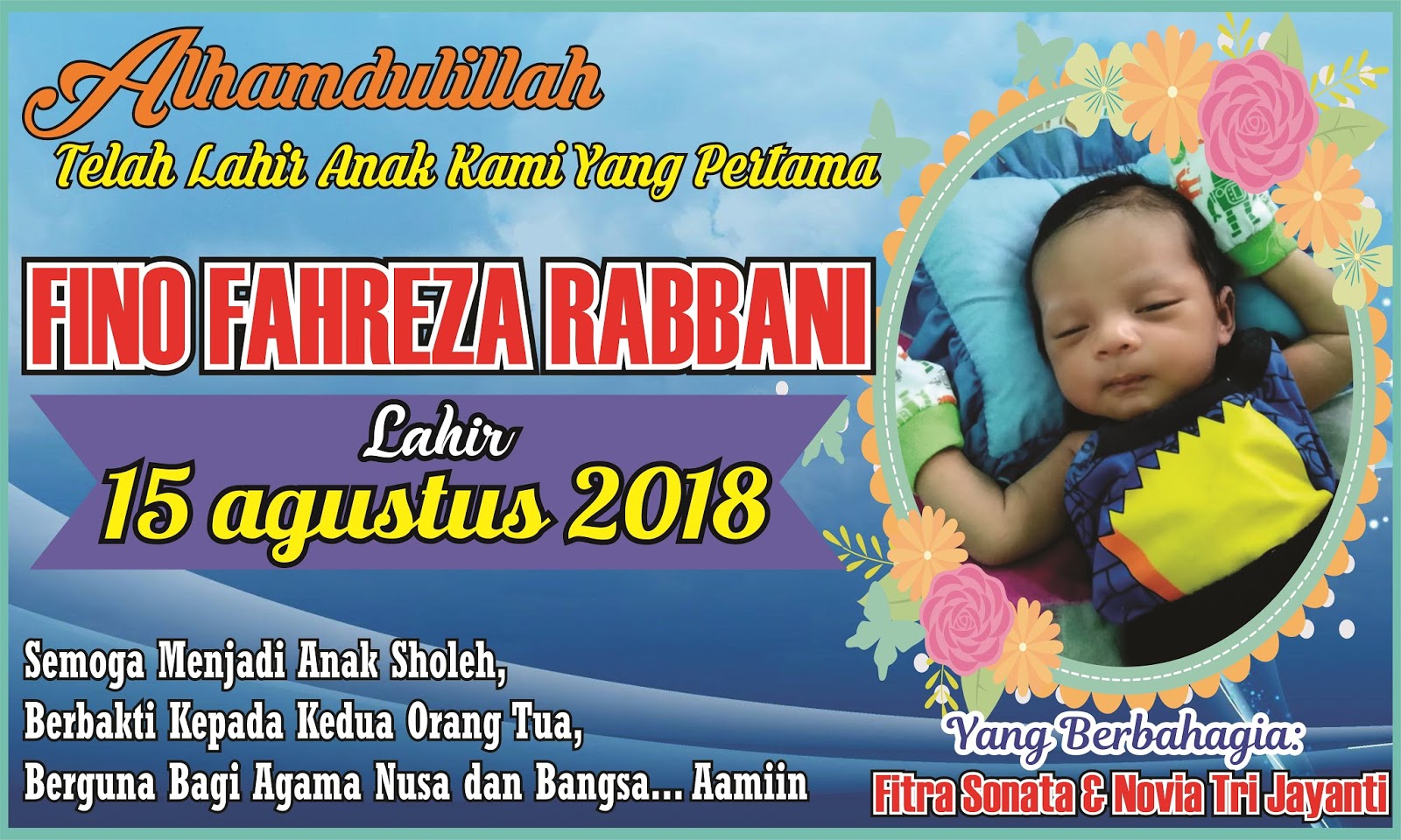 Detail Ukuran Banner Nama Bayi Nomer 20