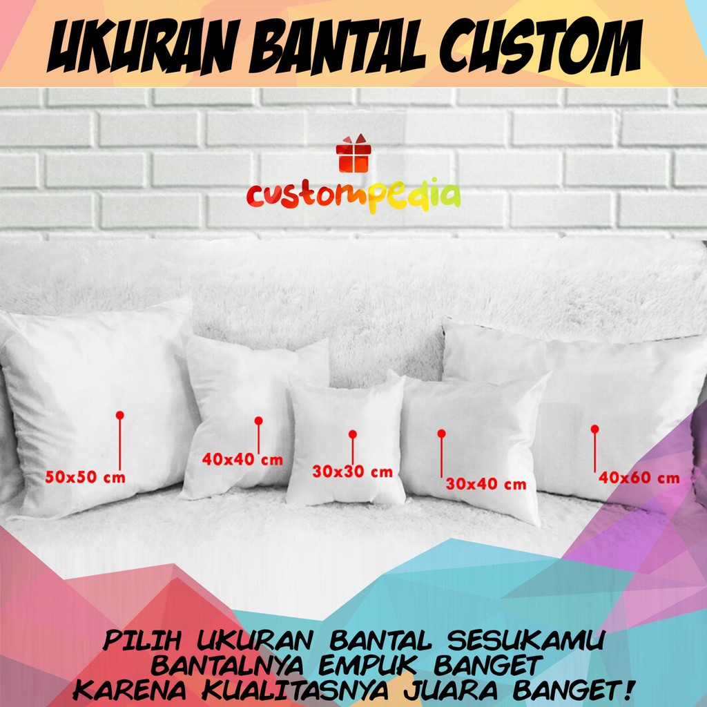 Detail Ukuran Bantal Foto Nomer 46