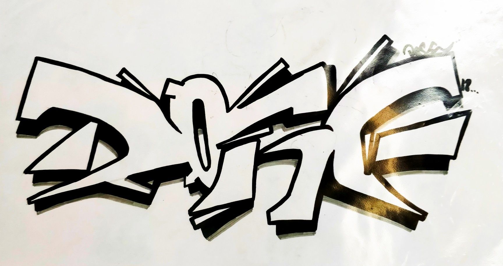 Detail Graffiti Dosen Nomer 7