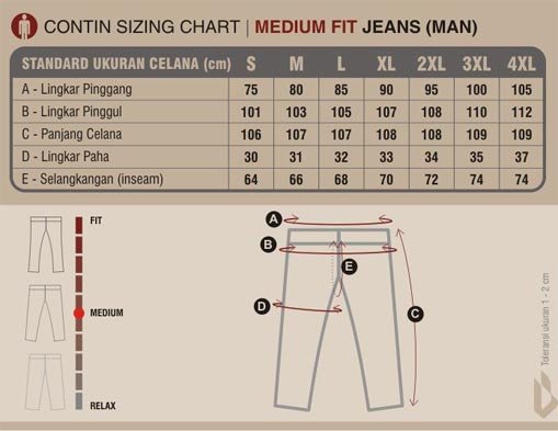 Detail Ukuran Celana 31 Nomer 13