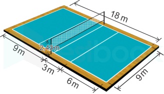 Detail Ukuran Dan Gambar Lapangan Voli Nomer 23