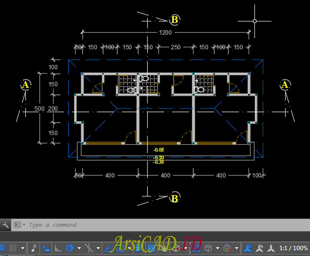 Detail Ukuran Etiket Gambar Teknik A3 Nomer 42