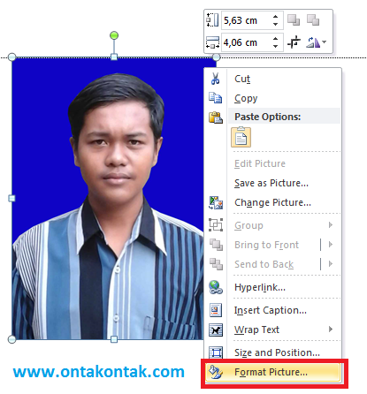 Detail Ukuran Foto 3x4 Di Word Nomer 54