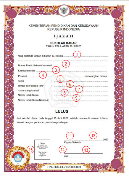 Detail Ukuran Foto Ijazah Sd Nomer 4