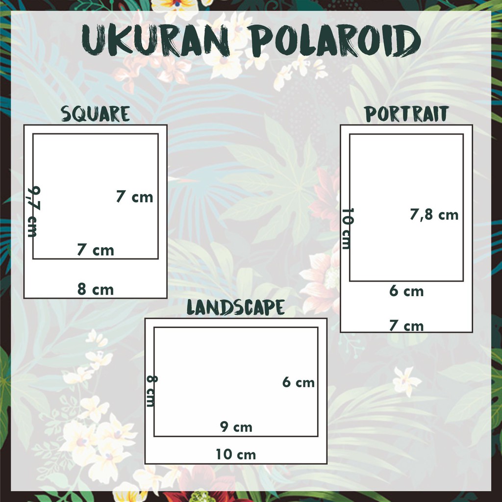 Detail Ukuran Foto Polaroid Nomer 31