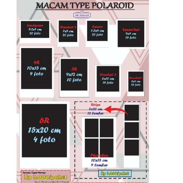 Detail Ukuran Foto Polaroid Nomer 42